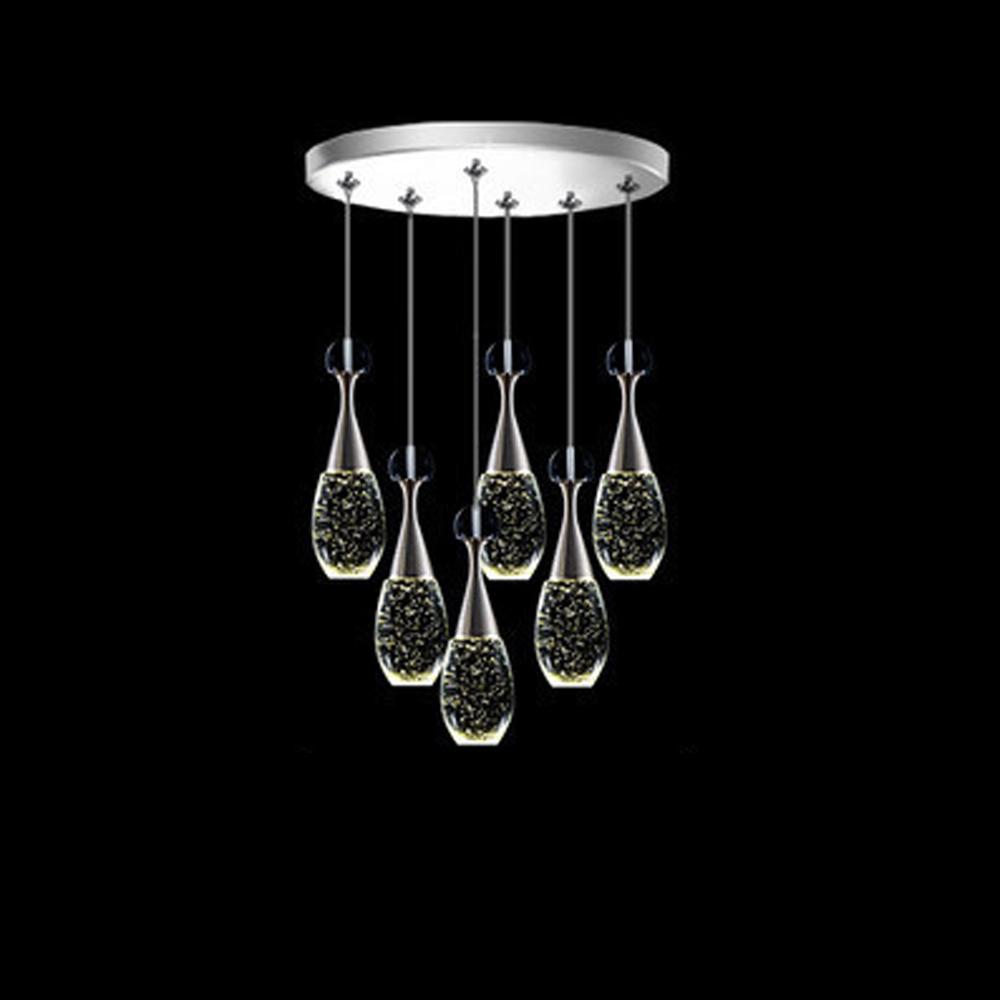 Crystal Globe Mini Pendant Light with Electroplated Metal Finish