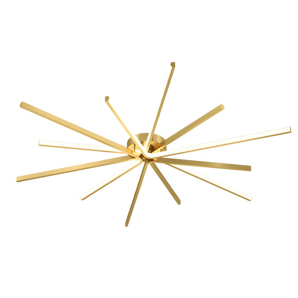 6-Light LED Starburst Semi Flush Mount Ceiling Light