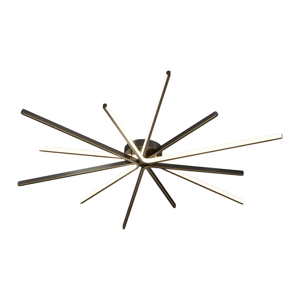 6-Light LED Starburst Semi Flush Mount Ceiling Light
