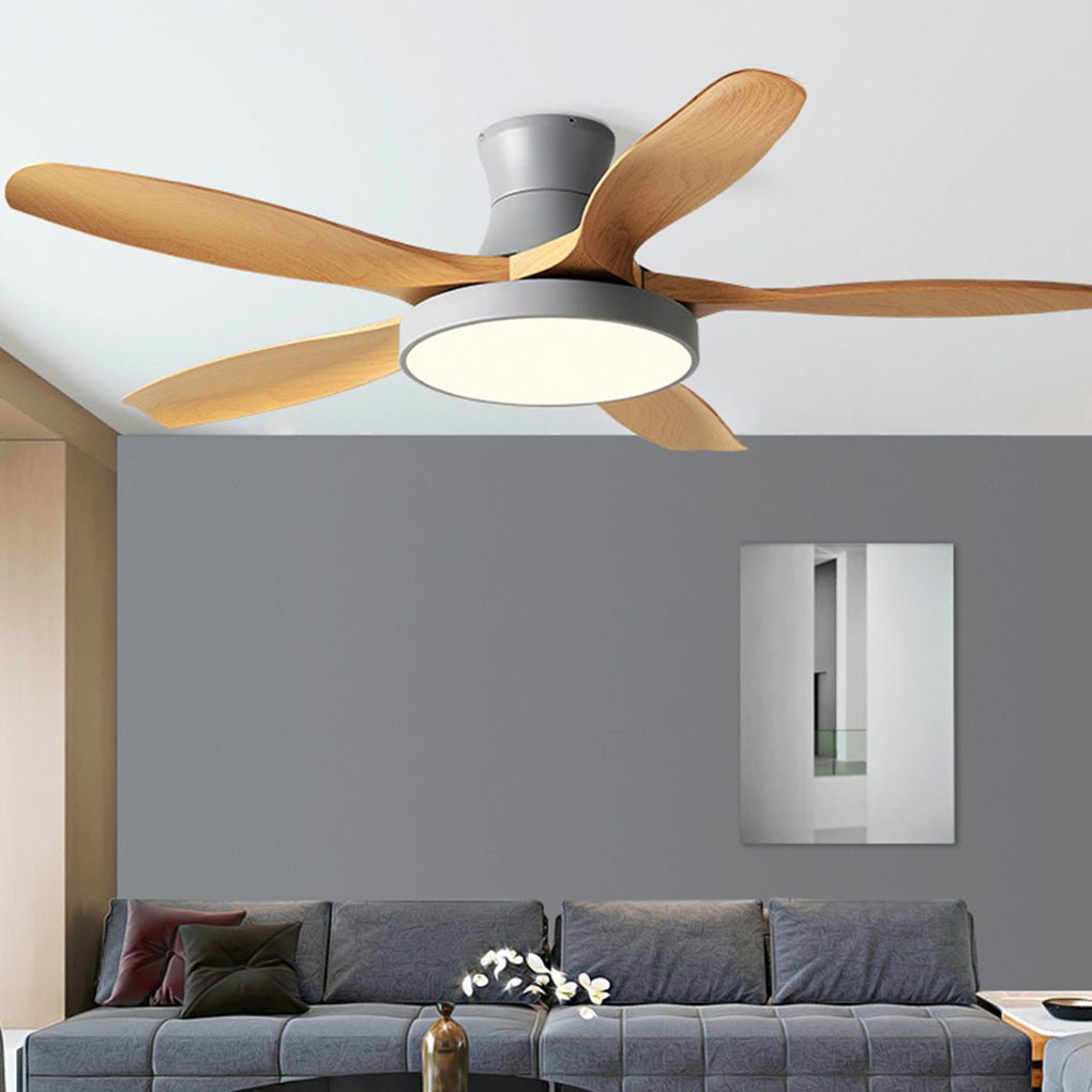 60" Modern Ceiling Fan with LED Light & Remote Control