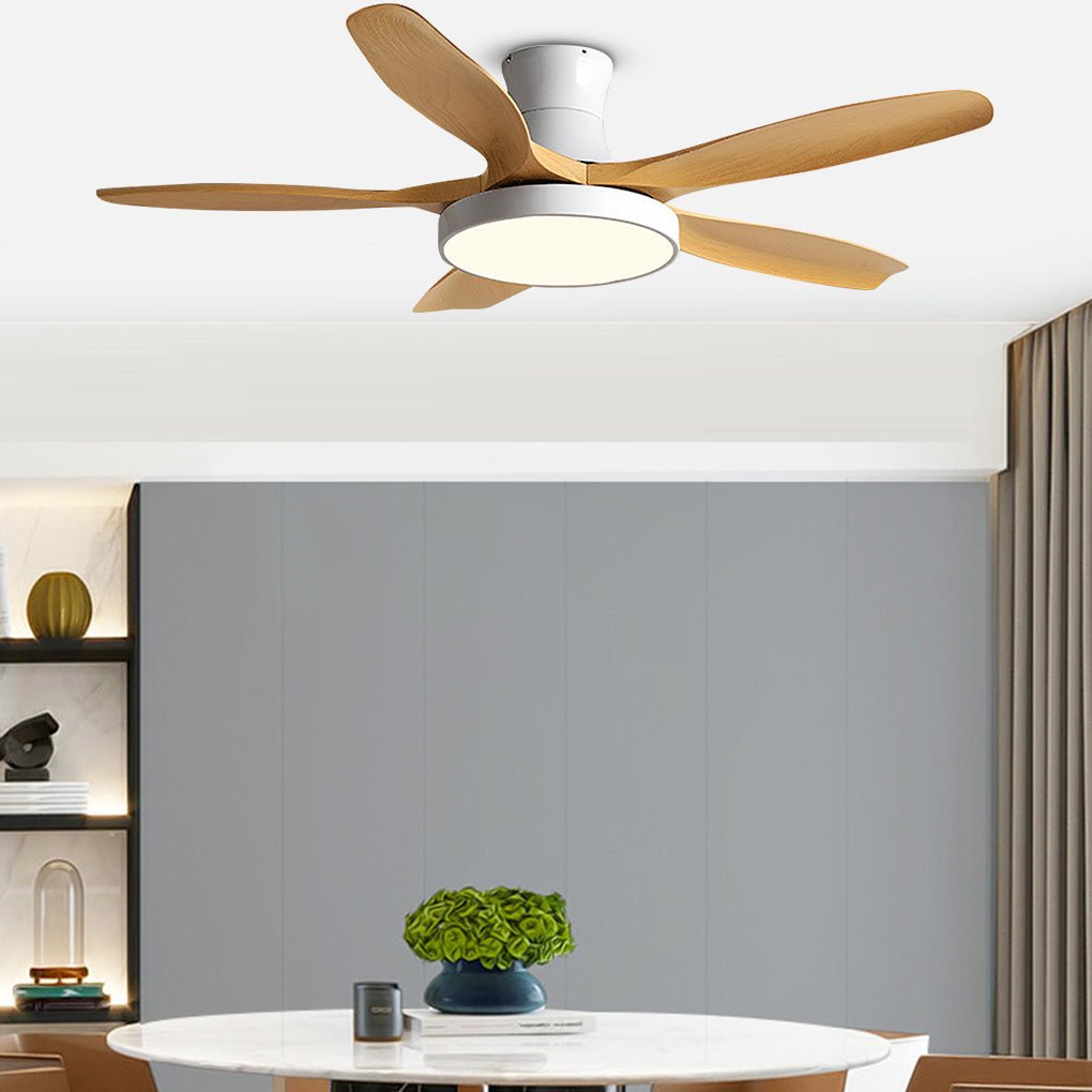 60" Modern Ceiling Fan with LED Light & Remote Control
