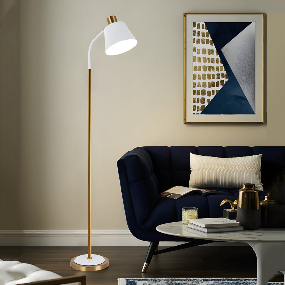 62-Inch Adjustable Metal Floor Lamp with 3-Step Color Dimming
