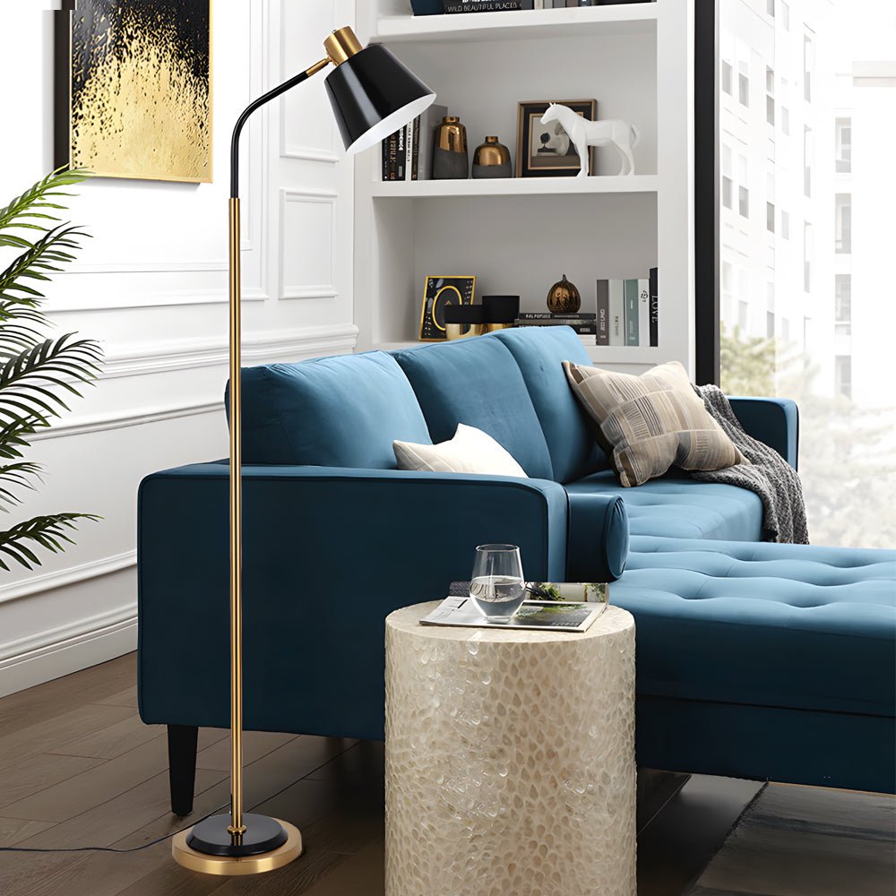 62-Inch Adjustable Metal Floor Lamp with 3-Step Color Dimming