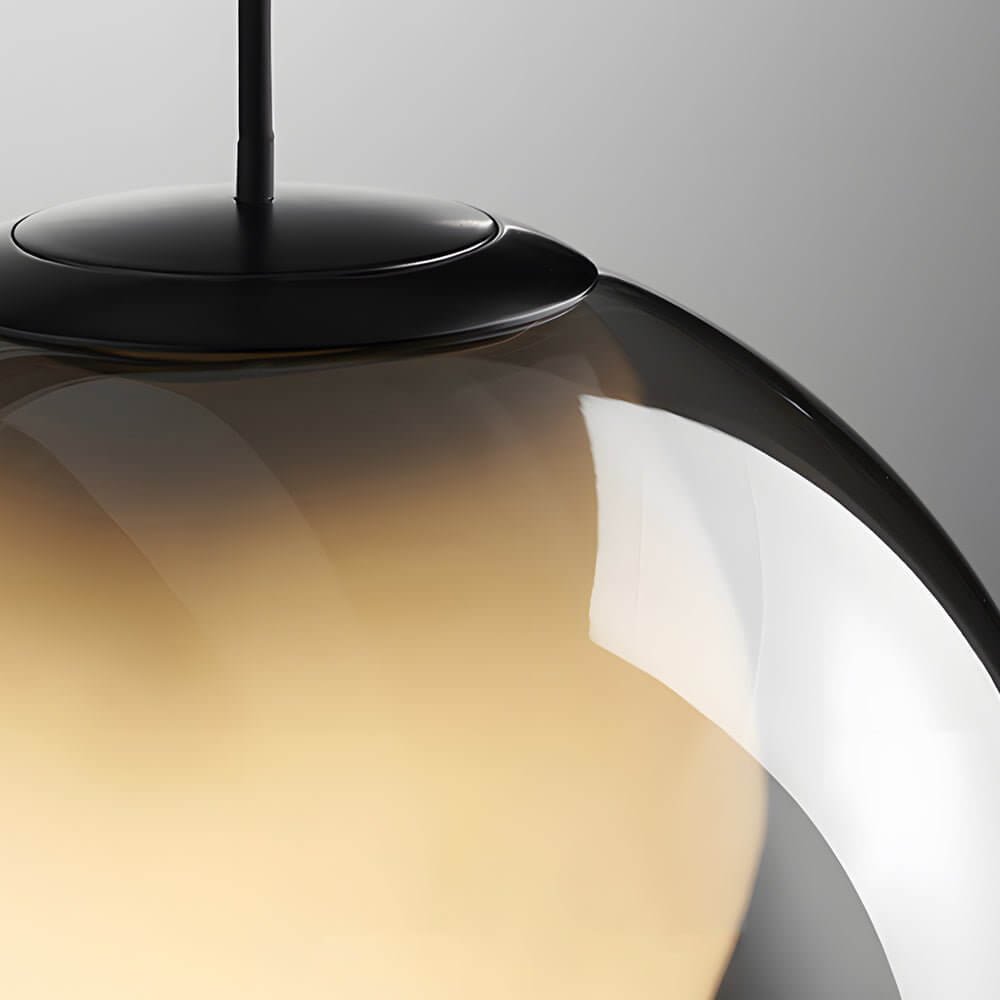 Modern Glass Bubble Pendant Light with 3-Step LED Dimming