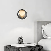 Modern Glass Bubble Pendant Light with 3-Step LED Dimming