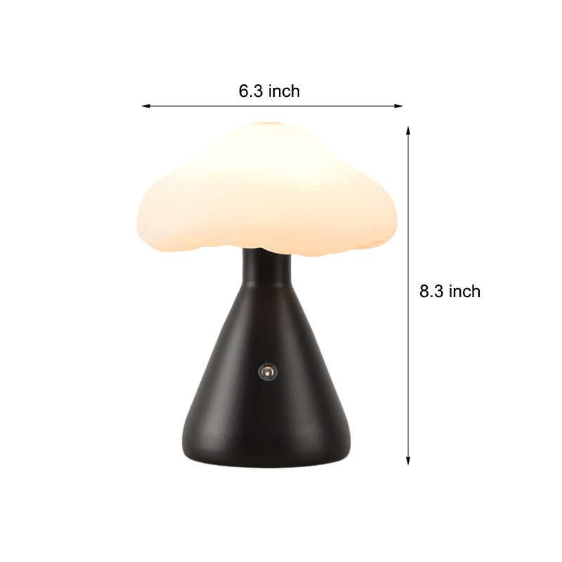 Mushroom Cloud Metal Table Lamp LED Cordless Touch Dimmable