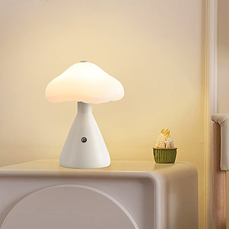 Mushroom Cloud Metal Table Lamp LED Cordless Touch Dimmable