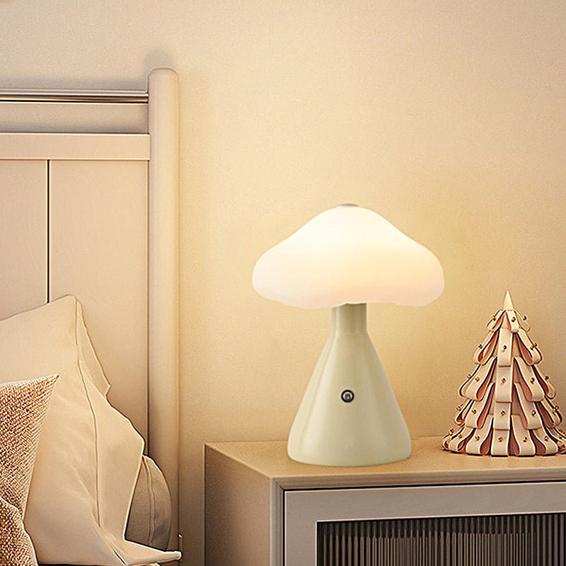 Mushroom Cloud Metal Table Lamp LED Cordless Touch Dimmable