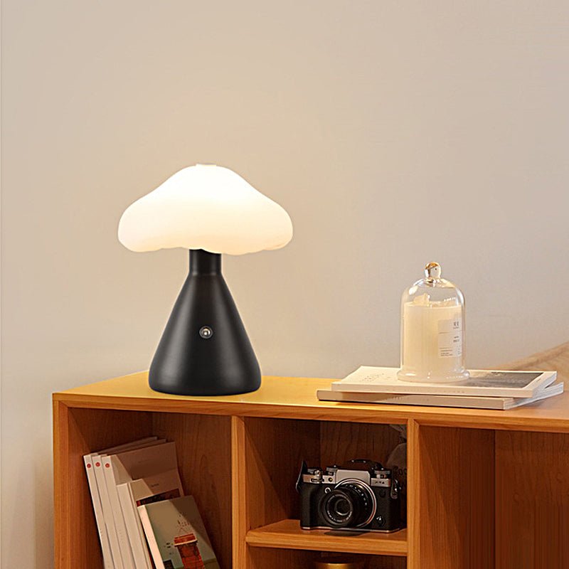 Mushroom Cloud Metal Table Lamp LED Cordless Touch Dimmable