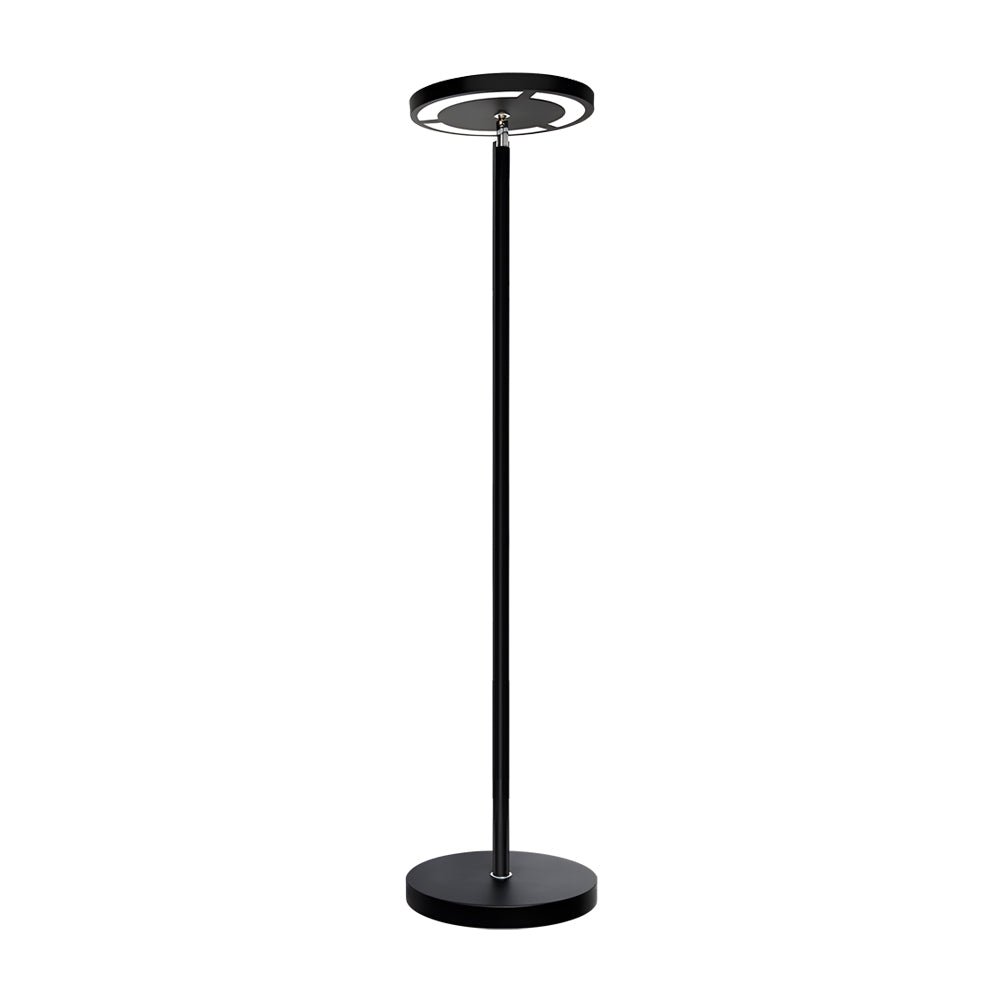 66" Dimmable RGB LED Torchiere Adjustable Floor Lamp Black