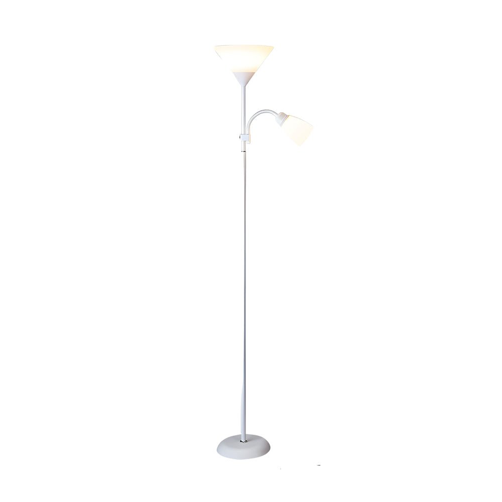 Modern Torchiere Floor Lamp with Adjustable Reading Light 67 Inch