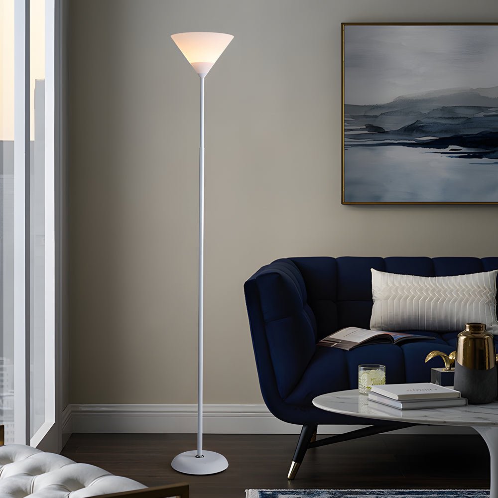 Modern Torchiere Floor Lamp with Adjustable Reading Light 67 Inch