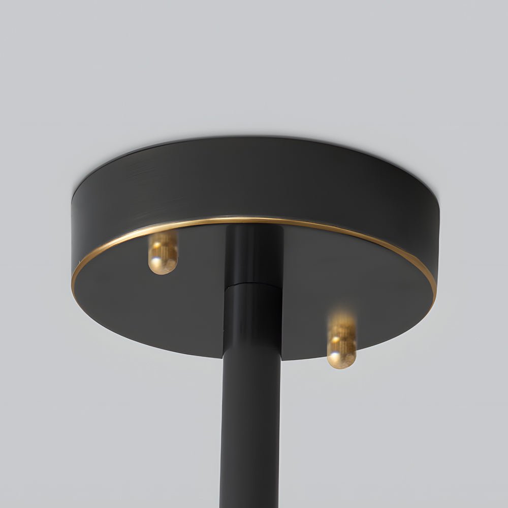 6/8-Light Dimmable Electroplated Glass Chandelier - Modern Style