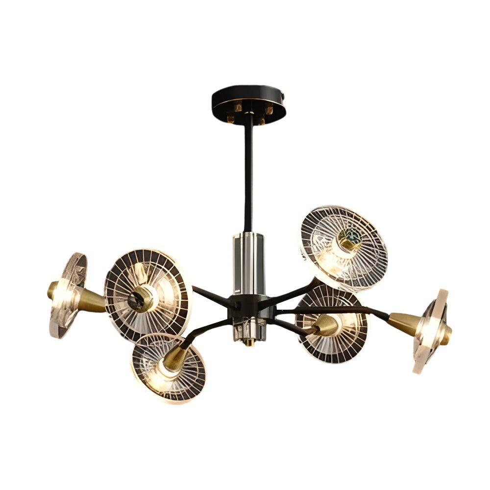 Floral Crystal Chandelier with 3-Step Dimming - 6/8 Lights