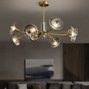 Floral Crystal Chandelier with 3-Step Dimming - 6/8 Lights