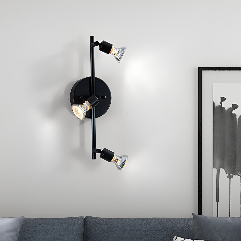 Adjustable Iron Directional Ceiling Light - Black Nordic Flush Mount