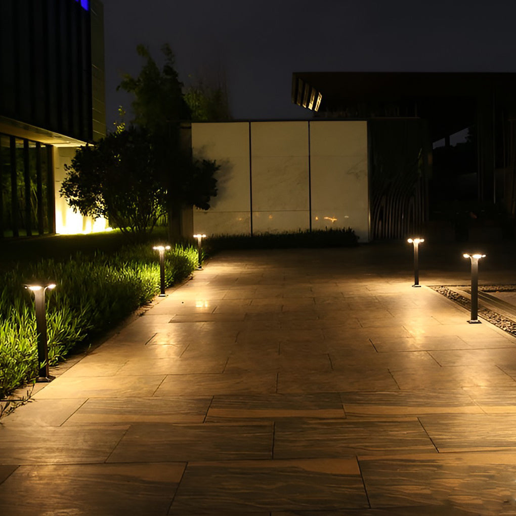 4-Light Square Waterproof LED Outdoor Path Lights