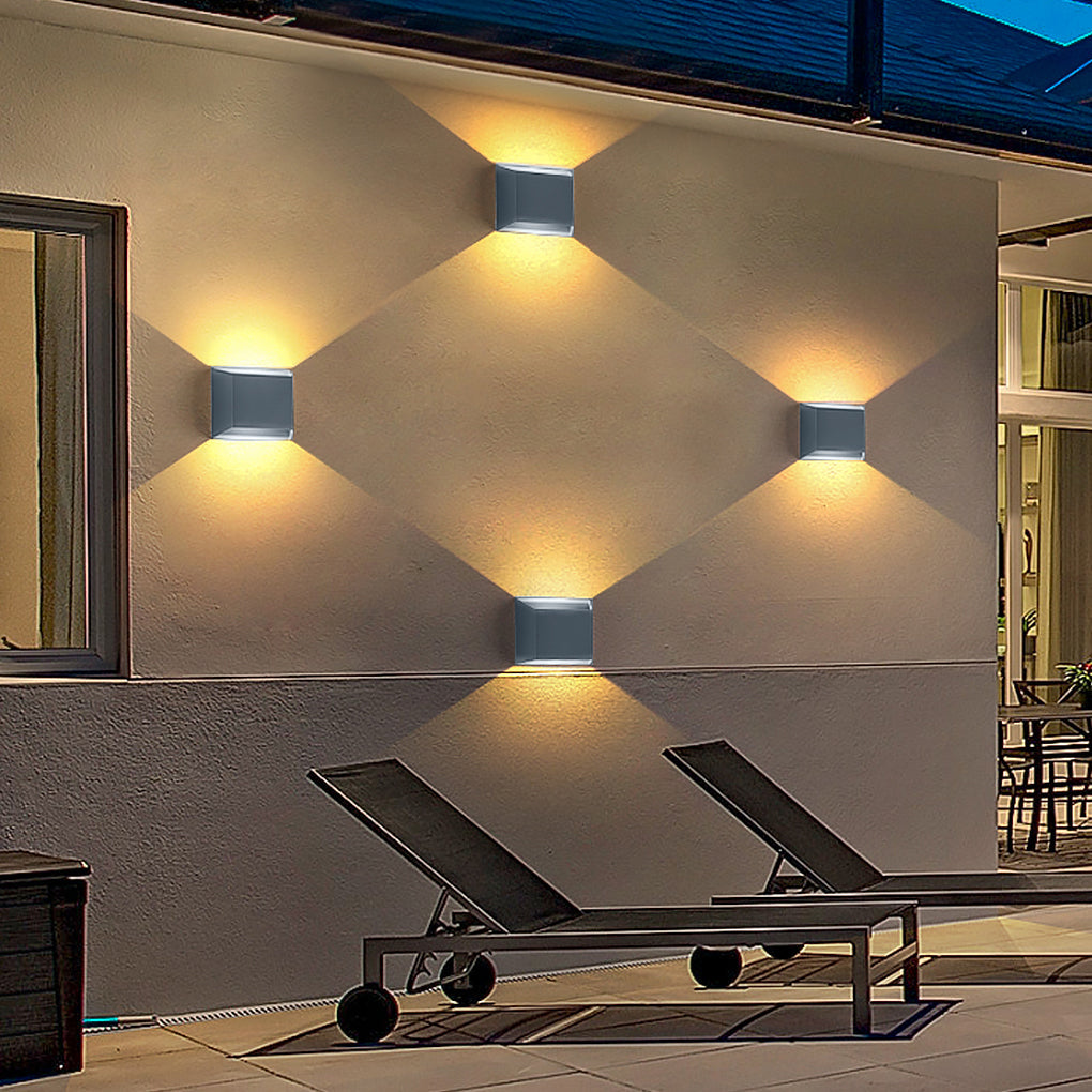 Minimalist Outdoor LED Wall Light – Up Down Waterproof Sconce