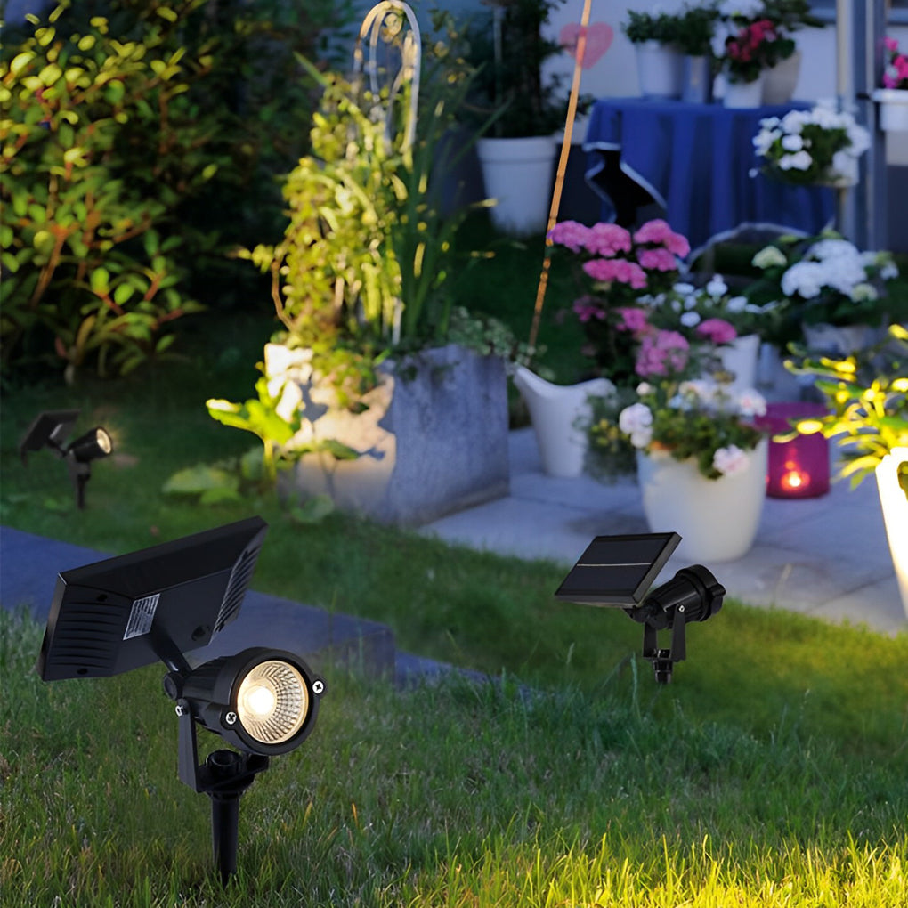 Solar LED Outdoor Spotlight Adjustable Waterproof Multicolor