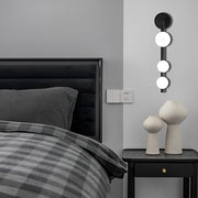 Modern 3-Globe Glass Wall Sconce with Electroplated Metal Frame
