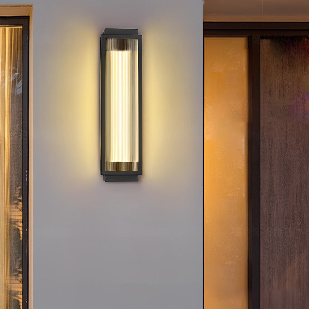 Modern Black Waterproof LED Outdoor Wall Light Strip