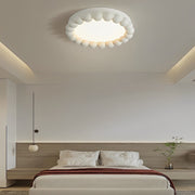 Modern Round Flush Mount Ceiling Light with 3-Step Dimming LED