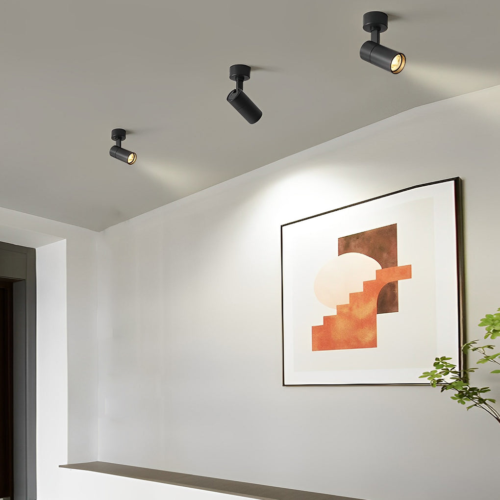 Adjustable Round LED Ceiling Spotlight — Modern Minimalist Design