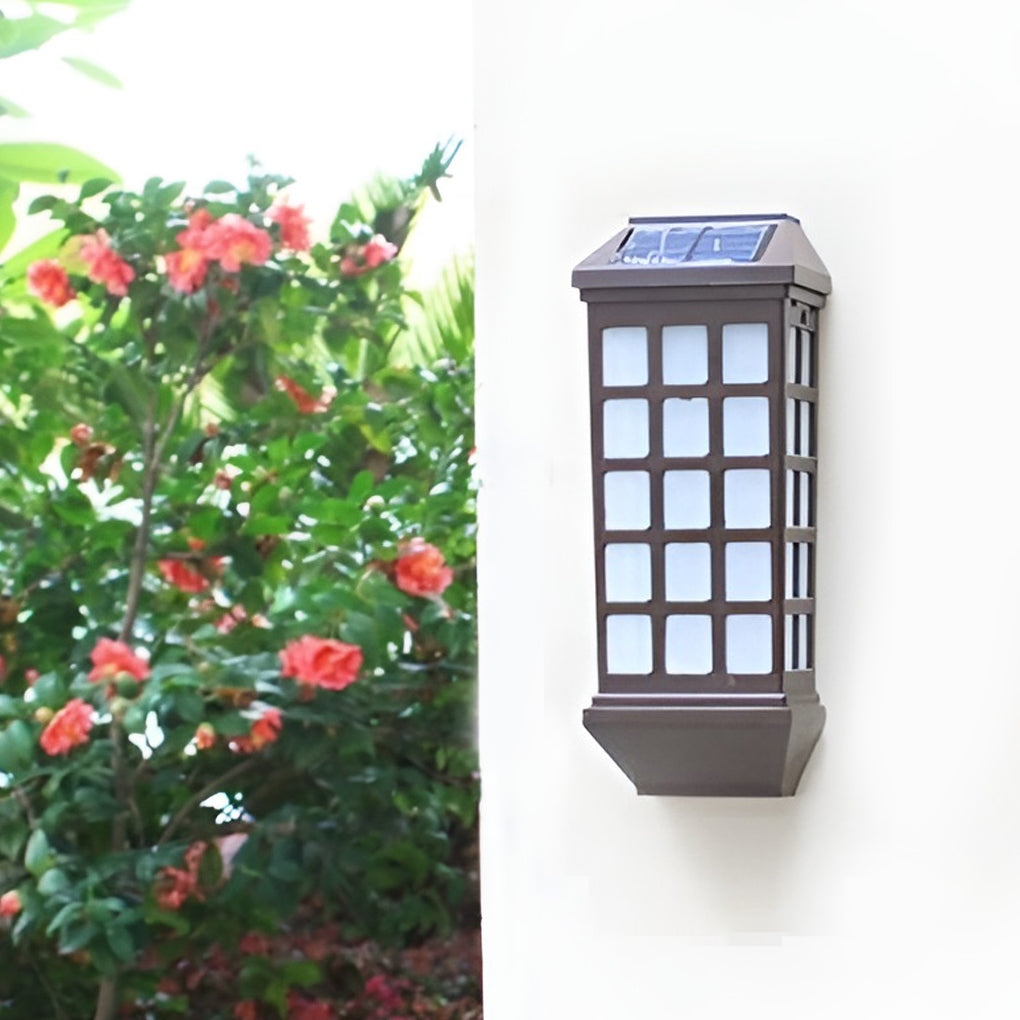 Solar Motion Sensor LED Outdoor Wall Light with Auto Light Control