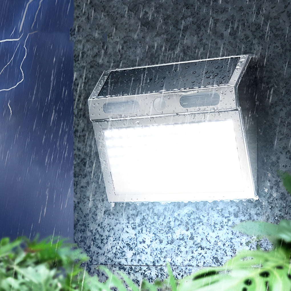 Solar Motion Sensor Wall Light Outdoor Waterproof LED Lamp