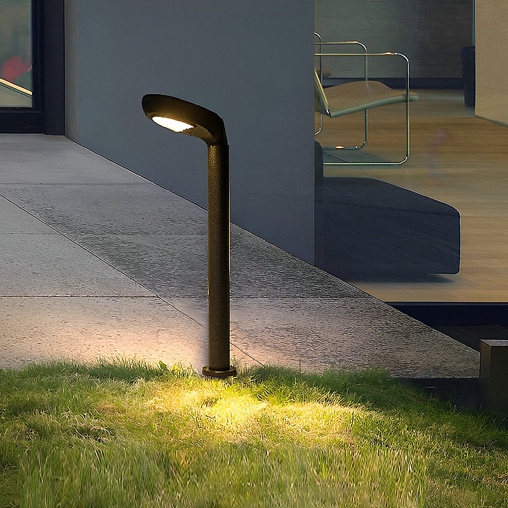 Solar Powered Aluminum Garden Lawn Light Modern Outdoor Path Lamp