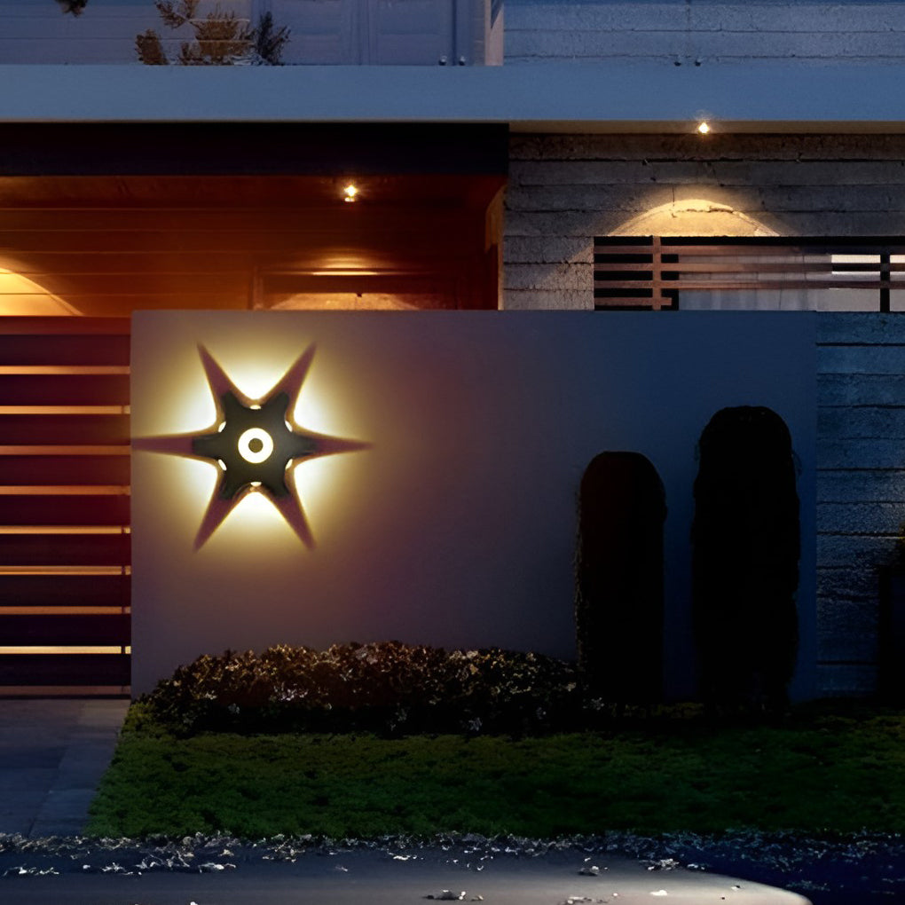 Flower Shaped LED Waterproof Outdoor Wall Sconce Aluminum