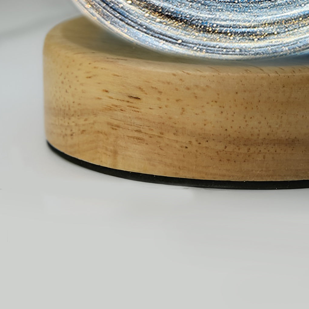 Galaxy Starry Sky Glass Table Lamp for Kids & Baby Rooms