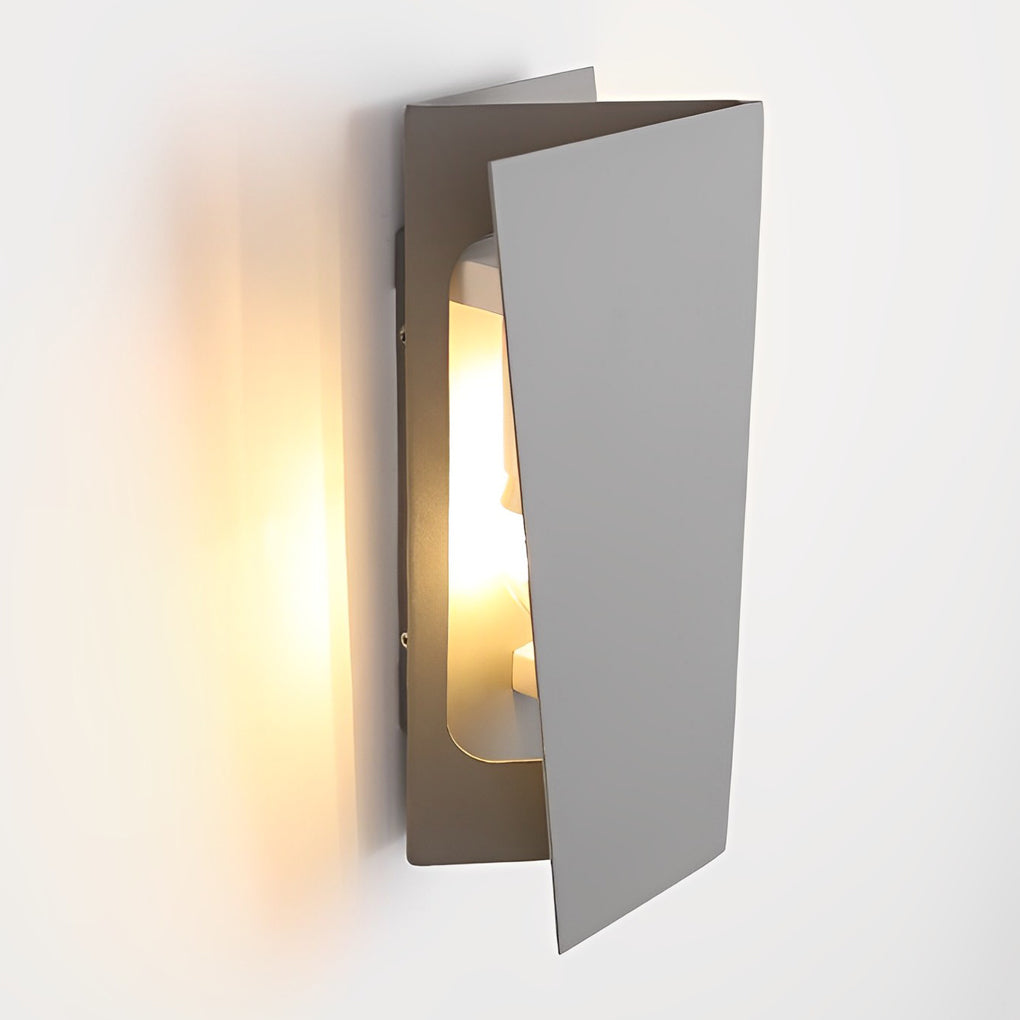 Folding Rectangular Iron LED Wall Sconce - Modern Up & Down Light