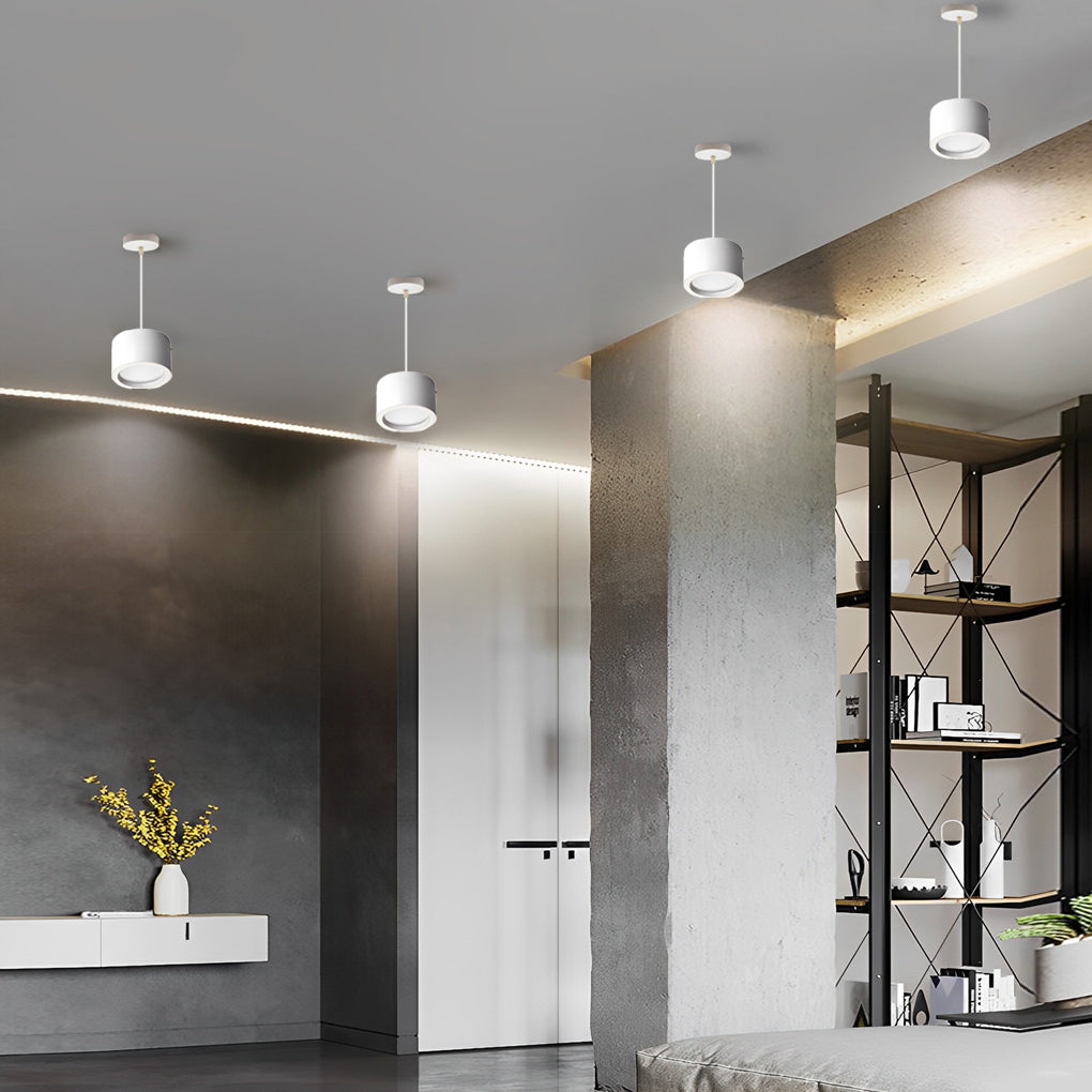 Modern LED Cylindrical Pendant Downlight Aluminum Spotlight