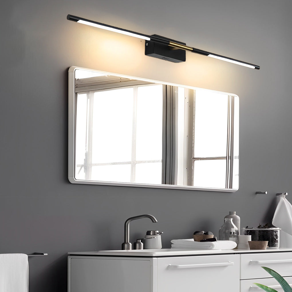 Black Gold Linear LED Bathroom Vanity Light Bar 24" 39"