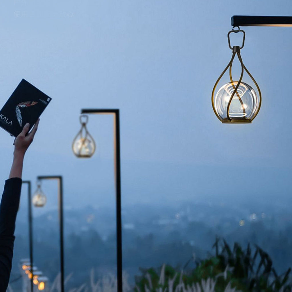 Modern Portable LED Outdoor Lantern with USB Rechargeable Battery