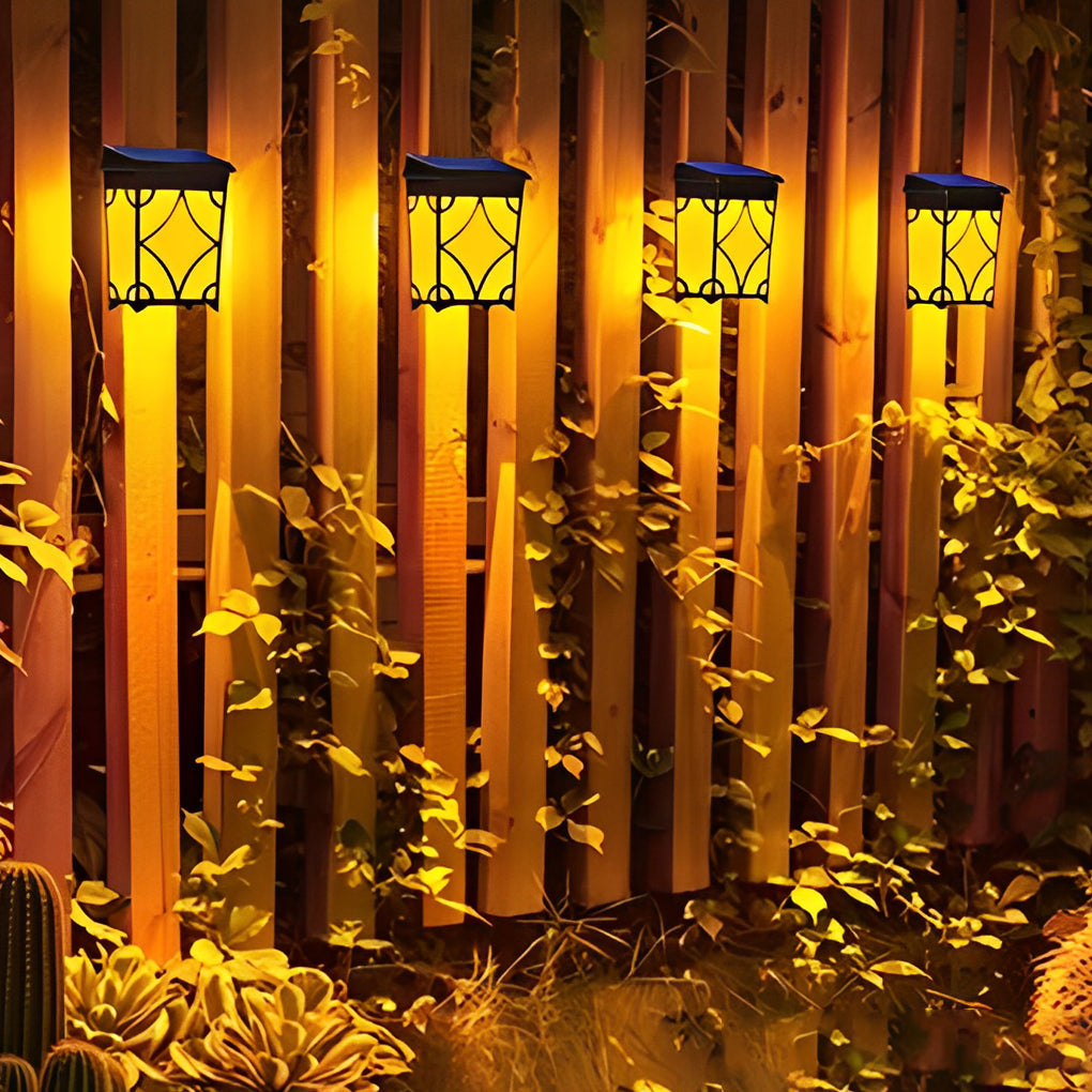 Motion Sensor Solar LED Wall Light - Waterproof Outdoor Lighting