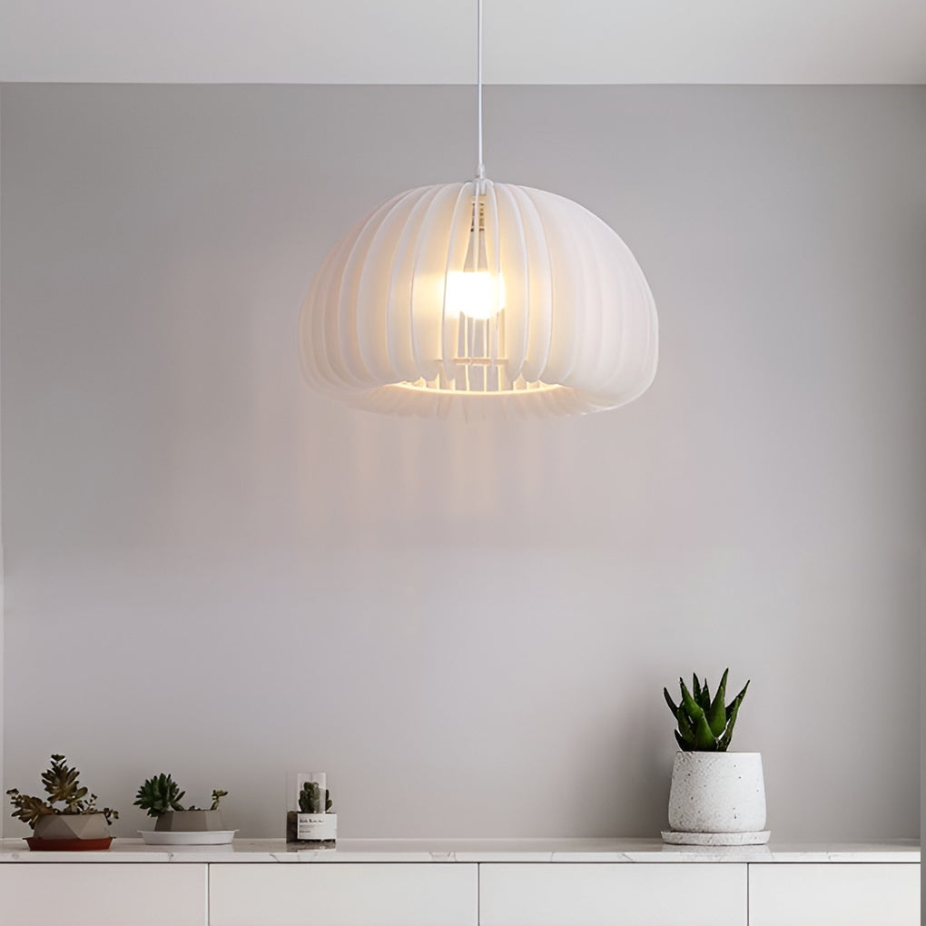 White Lantern Pendant Light with 3-Step Dimming | Modern Nordic