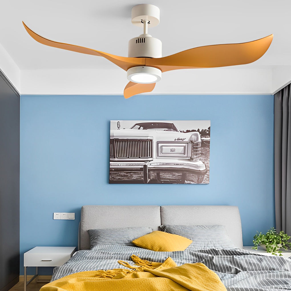 Modern 3-Blade Ceiling Fan with LED Light & Remote Control