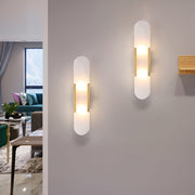 Modern Electroplated Metal Up and Down Wall Sconce G4 LED Light