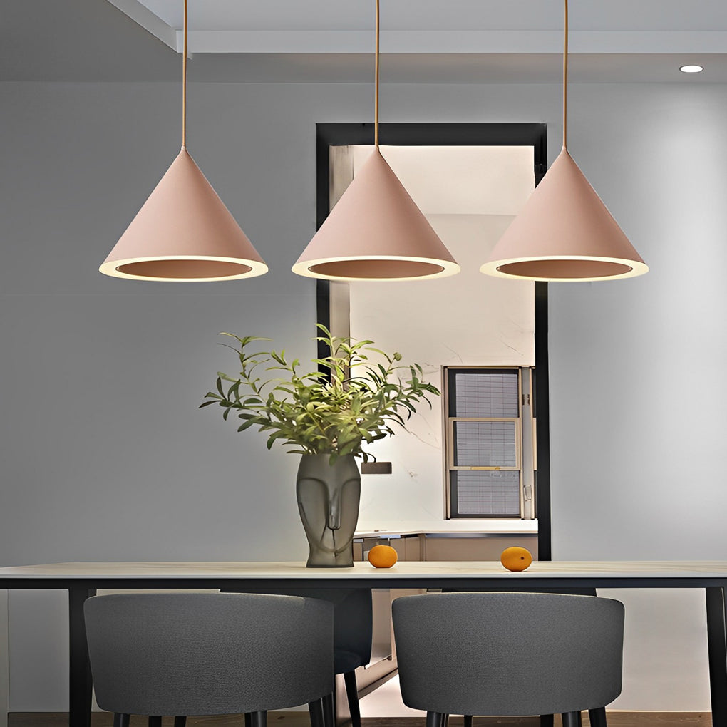 Minimalist Conical LED Pendant Light Modern Nordic Kitchen Island
