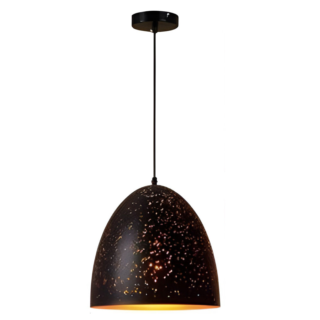 Industrial Black Iron Pendant Light with E27 Socket
