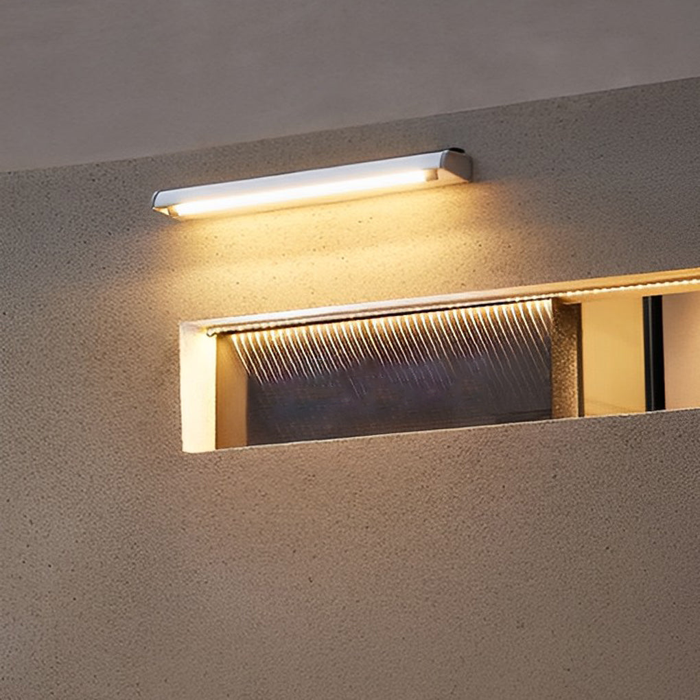 Adjustable Solar LED Wall Light with Rotating Head - Aluminum