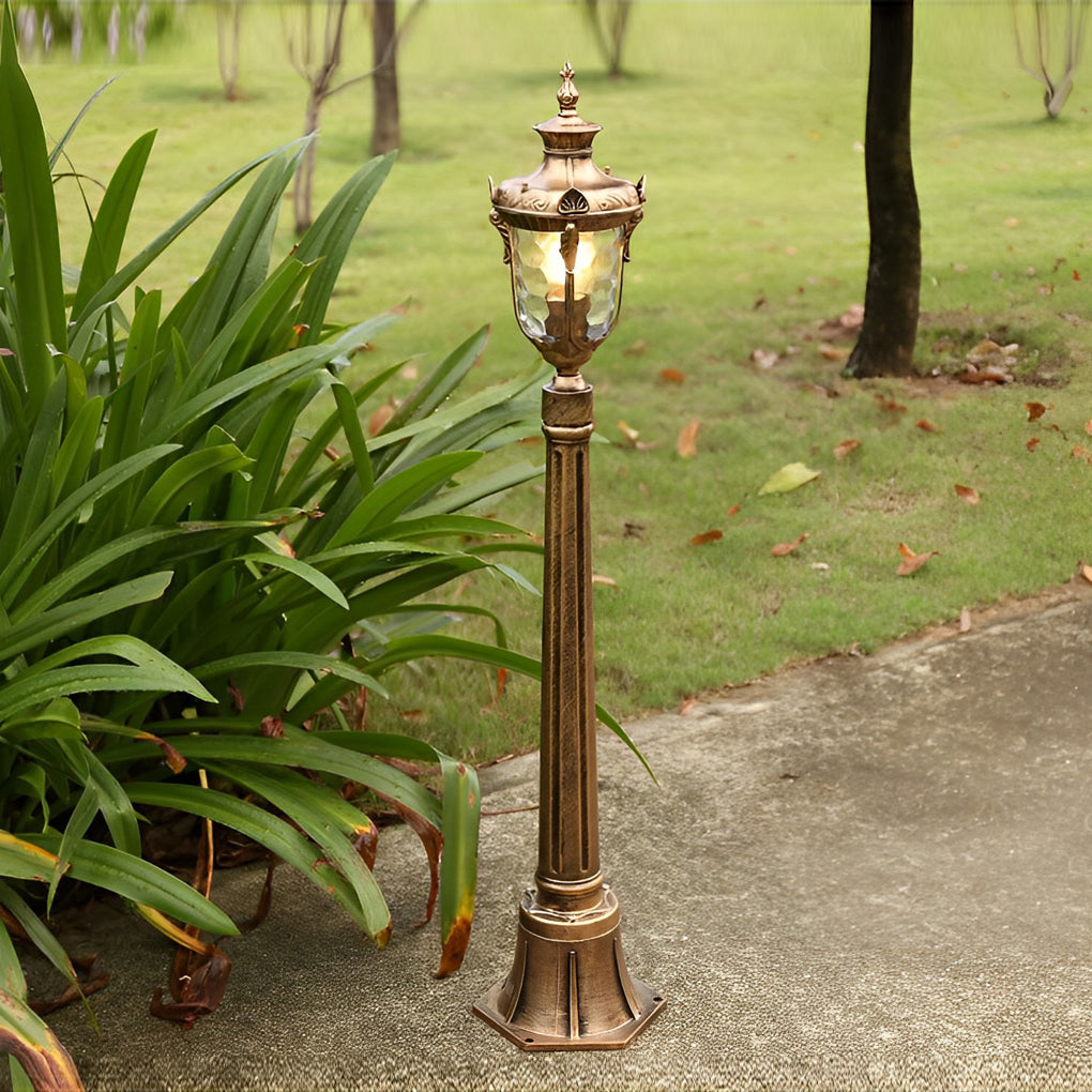 Industrial Outdoor Pathway Light Die-Cast Aluminum Glass Lamp