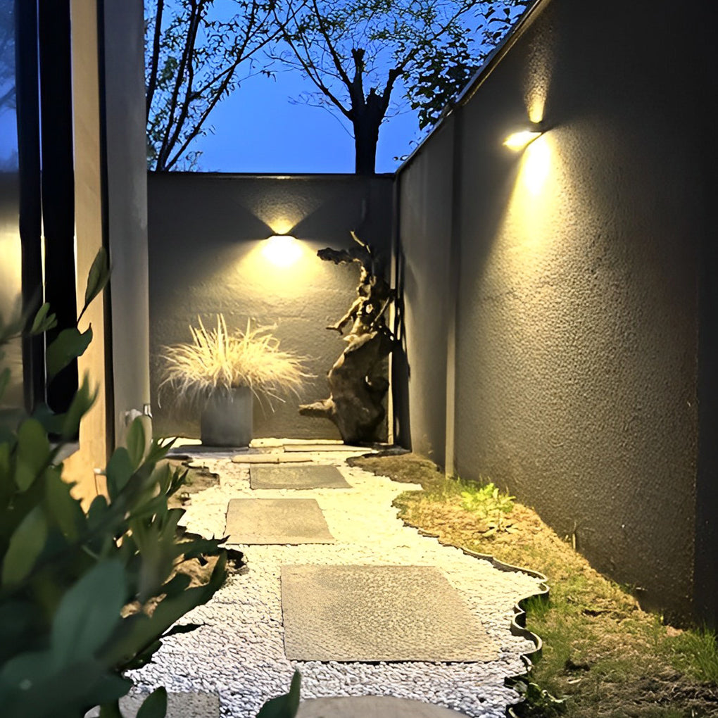 Solar Motion Sensor Up Down Wall Light Outdoor Waterproof