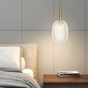 Glass Lantern Pendant Light Modern Iron Ceiling Fixture