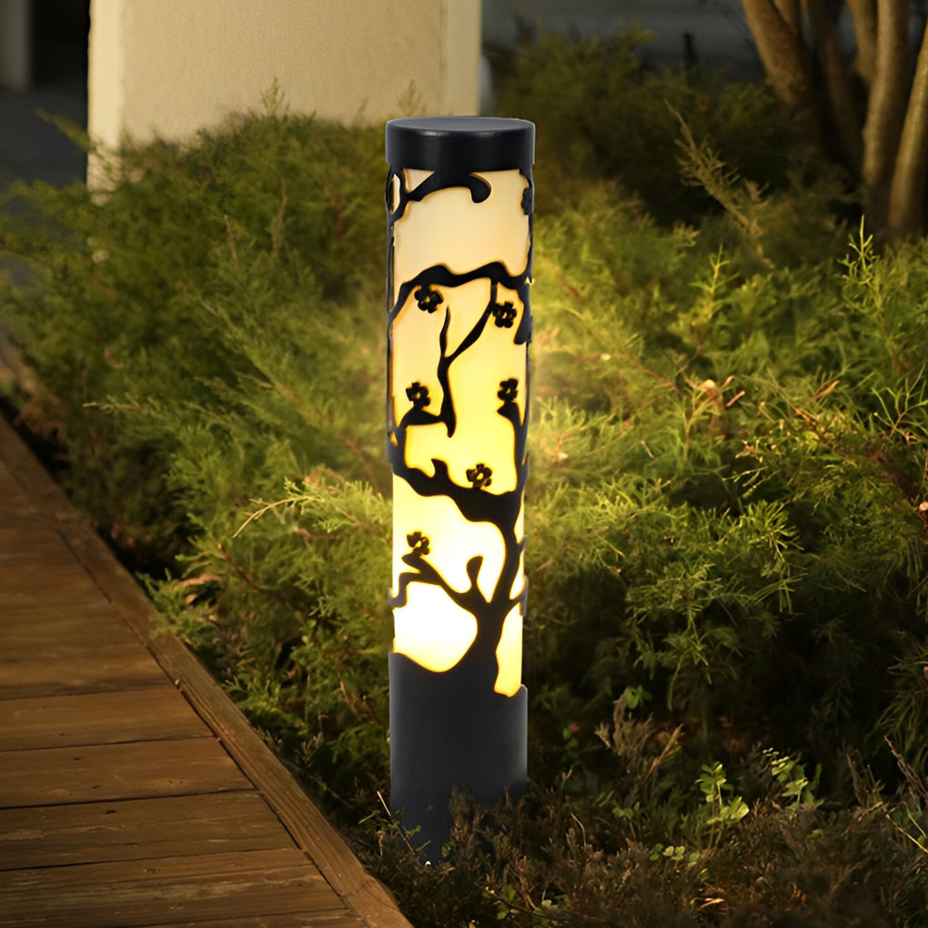 Black Wintersweet Pathway Lights - Modern Outdoor Landscape Lighting
