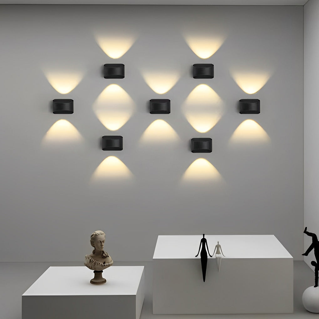 Modern LED Aluminum Waterproof Outdoor Wall Light Up Down Lighting