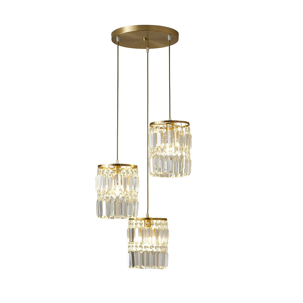 Crystal Pendant Light with 3-Step Dimming | Modern Nordic Design