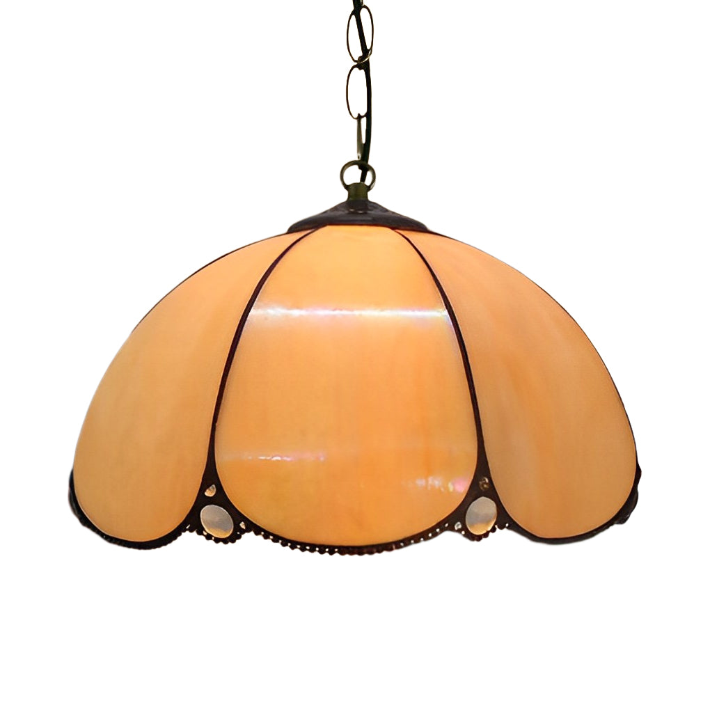 Handmade Baroque Glass Chandelier with Colorful Design